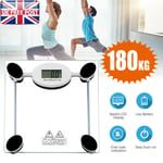 Digital Electronic Glass Bathroom Scales 180kg Health Body Weight Scale Home