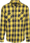 Urban Classics Checked Flannel Shirt Flanel Shirt black yellow