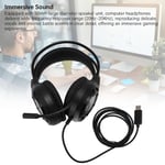 USB Gaming Headset Computer Headphones With Mic RGB Light Wi Headphones F New