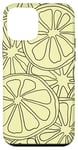 Coque pour iPhone 12 mini Jaune clair Silhouette Citron Motif agrumes