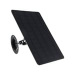 Linghhang - Panneau solaire micro usb 10W 5V 2000mAh Rotation à 360 degrés Panneau solaire monocristallin étanche à montage mural noir