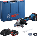 Bosch Vinkelslip GWS 18V-8 125mm 2X4Ah Case