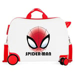 Marvel Joumma Spiderman Authentic Valise pour Enfant Blanc 50 x 38 x 20 cm Rigide ABS Fermeture à Combinaison latérale 38 L 1,8 kg 2 Roues Bagage Main, Blanc, Valise pour Enfant