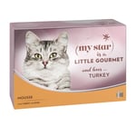 Ekonomipack: My Star Mousse  Gourmet burk 48 x 85 g - Turkey & Basil