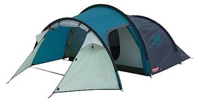 Coleman Cortes 3 Tent, 3 man tent, 1 Bedroom Camping Tent for 3 person, waterproof thanks to 2000mm water column, lightweight tunnel tent for Camping, trekking or festivals, with sewn-in Groundsheet