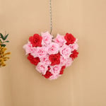 Hanging Valentine's Day Wreath Ornaments Simulation Love Flowers  Party Favor