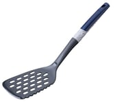 Tasty Spatule fendue avec fonction de coupe – Bleu océan, idéale pour les poêles antiadhésives, résiste à la chaleur jusqu'à 270 °C, passe au lave-vaisselle