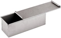 PADERNO 41750-20 Bassine carrée avec Couvercle, Aluminium Dimensioni 20x10 cm Argent