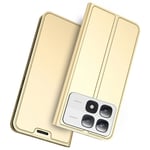 Xiaomi 14T Pro Fodral med magnetisk stängning - Guld