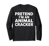 Animal Cracker Lazy Halloween Costume Pretend I'm An Animal Long Sleeve T-Shirt