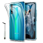 Pour Huawei Honor 20- Huawei nova 5T 6.26": Coque Silicone gel UltraSlim et Ajustement parfait + mini Stylet - TRANSPARENT