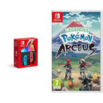 Console Nintendo Switch (Modèle OLED) avec Manettes Joy-Con Bleu Néon/Rouge Néon + Légendes Pokémon : Arceus (Nintendo Switch)