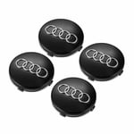 AU01 - 60MM 4-pack Centrumkåpor Till AUDI Silver one size