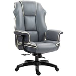 Fauteuil de bureau gamer ergonomique grand confort - 76L x 80l x 118-124H cm - gris