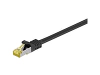 Rj45-Nätverkskabel S/Ftp (Pimf), 500 Mhz, Med Cat 7-Rå Kabel, Svart, 5 M