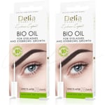 DELIA Bio Oil Nourishing Eyebrow and Eyelash Growth Conditioner 7ml *PACK OF 2*