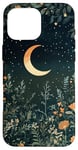 iPhone 16 Pro Max Night Forest Dark Cottagecore Crescent Moon Botanical Case