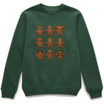 Star Wars Gingerbread Characters Green Christmas Sweatshirt - S