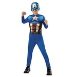 Rubies- Capitan America Costume, 610759-L, Multicolore, L (8-10 años)