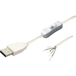 Câble de connexion usb avec interrupteur mâle, droit TC-2509039 Tru Components Contenu: 1 pc(s)