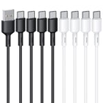 Câble USB C 1m 8 Pack Cable USB Type C Chargeur Type- C en TPE Rapide Chargeur pour Samsung Galaxy S9+/S9/S8,Note 8,Huawei P10/P9,Oneplus 2/3,Lumia,Nexus 5X/6P,Xiaomi,Google Pixel