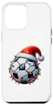 Coque pour iPhone 12 Pro Max Futbol Chapeau de Noël pour baby-foot