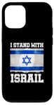 Coque pour iPhone 12/12 Pro I Stand With Israel Tee Cadeau juif Drapeau israélien