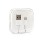 USB-A till Lightning kabel 8-pin Vit BOX HD4 1m