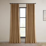 HPD Half Price Drapes Heritage Plush Velvet 84 Inches Long Darkening Curtains for Bedroom & Living Room 50W x 84L, (1 Panel), Spiced Rum, 50" W x 84" L (Pack of 1)