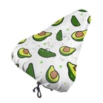 lucky-bonbon Avocado and Green Dot Fashion Waterproof Keep Dry Bike Seat Cover The Perfect Bicycle Seat Cover Waterproof Sunscreen And Dustproof For All Bicycle Exercise.