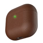 KeyBudz AirPods 4 Skal Artisan Series Natural Brown