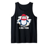 Skiing Kids I SKI YOU Funny Skier Children Tank Top