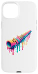 iPhone 15 Plus Dripping Paint Art Didgeridoo Yidaki Musician Case