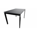 Bureau individuel réglable en hauteur profondeur 80 cm Producteo Noir CONNECT : bureau P80/obturateur prépercé/réglable 80x80/cpl noir velours/cpi