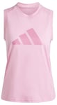 adidas Femme Train Essentials Big Performance Logo Training Tank Top, Bliss Pink/Pink Fusion, M