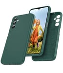 LeYi for Samsung Galaxy A14 Case Case, Flexible Lightweight TPU Protective Silicone Slim Rugged Shockproof Phone Cover for Samsung A 14,Green