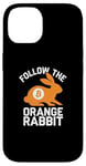 iPhone 14 Follow the Orange Rabbit - Bitcoin Cryptocurrency Crypto Case