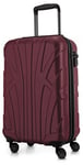 Suitline - Trolley Cabine expandible, Valise Rigide avec Compartiment Ordinateur Portable, 55 cm, 34 Liter, Bordeaux