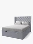 Koti Home Astley Upholstered Ottoman Storage Bed, King Size