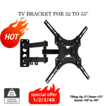 Full Motion TV Wall Mount Bracket Swivel Tilt 26 32 40 42 50 52 55 Inch LED LCD