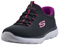 Skechers Femme Summits Sneaker, Gris Violet, 35.5 EU