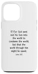 iPhone 13 Pro Max John 3:17 King James Bible Verse, KJV Case