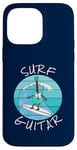 Coque pour iPhone 14 Pro Max Surf Guitar Guitariste électrique Surfeur Vacances d'été