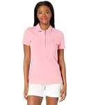 Tommy Hilfiger Solid Short Sleeve Polo Peony XL (US 16-18), Peony, X-Large