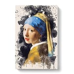 Johannes Vermeer The Girl with the Pearl Earring Canvas Print for Living Room Bedroom Home Office Décor, Wall Art Picture Ready to Hang, 30 x 20 Inch (76 x 50 cm)