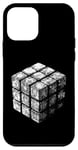 Coque pour iPhone 12 mini Magic Cube 3D Wireframe – Vintage Magic Cube Lover