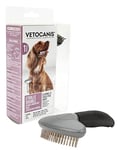 VETOCANIS Brosse de Toiletage Etrille Double 18 dents pour Chien