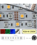 LED Strip 12V IP20 RGBW, 14,4W/m, 5 meter pakke