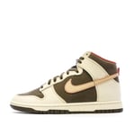 Nike Dunk High Retro Baskets Blanc Naturel/Marron Pointure 38,5 EU, Marron, crème, Orange, Rouge, 38.5 EU