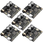 5pcs Bluetooth Audio Receiver Board BT 5.0 Stereo Audio Amplifier 3.7-5V8727